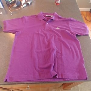 Lacoste purple polo shirt